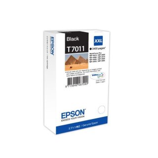 Epson T7011 Tintenpatrone Schwarz, ca. 3.400 Seiten - Original