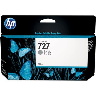 HP 727 Tintenpatrone grau für DesignJ T1500, 130 ml