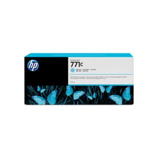 HP 771C Tintenpatrone cyan hell, Inhalt 775 ml für DesignJet Z 6200/6200 42 inch/60 inch
