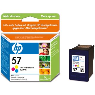 HP 57 Tintenpatrone Dreifarbig - Original