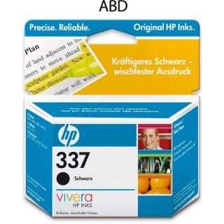 HP 337 Tintenpatrone Schwarz, ca. 420 Seiten - Original