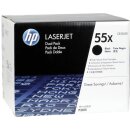 HP 55X Toner Doppelpack, Schwarz, 2 x ca. 12.500 Seiten -...