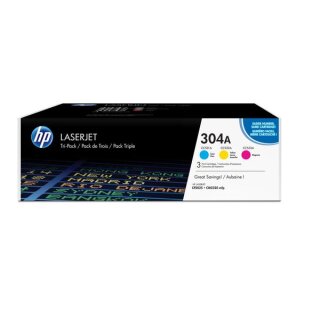 HP 128A Toner 3er-Set, Cyan, Magenta, Gelb, je ca. 1.300 Seiten - Original