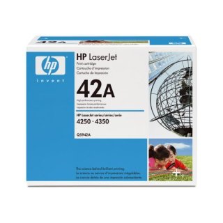 HP Q5942A HP 42A Tonerkartusche schwarz, 10.000 Seiten ISO/IEC 19752 für HP LaserJet 4240/4250