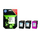 HP 300 Tintenpatrone Multipack 2x schwarz +1x color, Inhalt 2x200/1x165 Seiten für HP Des