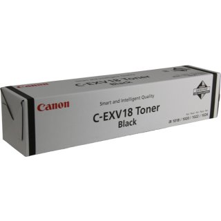 Canon C-EXV 18 Toner schwarz, 8.400 Seiten/6%, Inhalt 430 Gramm für Canon IR 1018