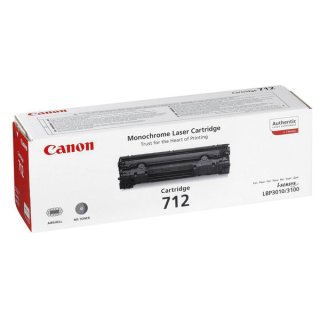 Canon 712 Tonerkartusche schwarz, 1.500 Seiten/5% für I-Sensys LBP-3010/LBP-3010 B/LBP-3100