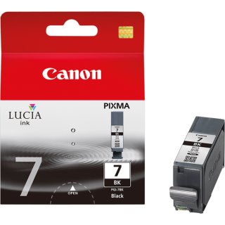 Canon 2444B001|PGI-7 BK Tintenpatrone schwarz high intensity, 570 Seiten, Inhalt 25 ml für Pixma IX