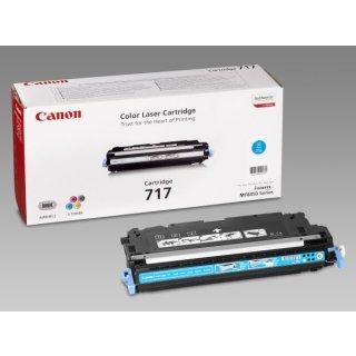 Canon 717C Tonerkartusche cyan, 4.000 Seiten/5% für Color Imageclass MF 8450 C/I-Sensys LBP