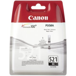Canon CLI-521BK Tintenpatrone Schwarz - Original