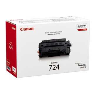 Canon 724 Toner Schwarz, ca. 6.500 Seiten - Original