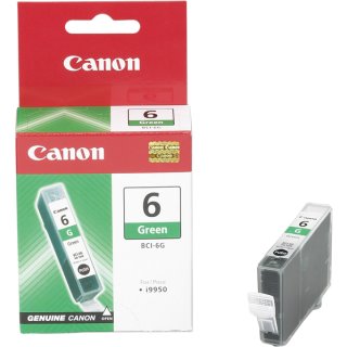 Canon BCI-6 G Tintenpatrone grün, 390 Seiten ISO/IEC 24711, Inhalt 13 ml für I 9900/9950/Pi