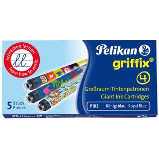 Griffix Tintenpatrone 4001 GTP, 5 Motive, königsblau