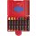 Wachsmalstifte 665/8D, 8 dicke, dreieckige Stifte, wasserfest, inkl.Schaber, im roten Kunststoff-Etui
