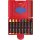 Wachsmalstifte Pelikan 665 / 8D, 8 dicke, dreieckige Stifte, wasserfest, inkl. Schaber, im roten Kunststoff-Etui