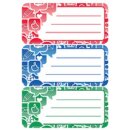 Buchetiketten Social Icons HERMA 76 x 35 mm, 9 Stück