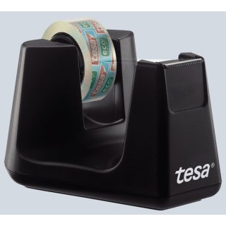 Tischabroller Smart ecoLogo®,inkl. 1 Rolle tesafilm® eco & clear, 10 m x 15 mm, schwarz