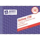 Zweckform 1736 Quittung 1736 inkl. MwSt. A6 quer,...