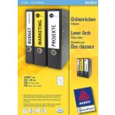 Ordneretiketten bedruckbar, kurz/schmal, weiß, 38 x...