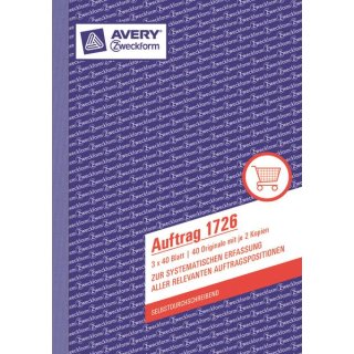 Avery Zweckform Auftrag A5 SD 3 x 40Blatt