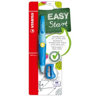 Stabilo EASYergo Duckbleistift 3.15, mit Spitzer, Linkshänder, hell/dunkelblau