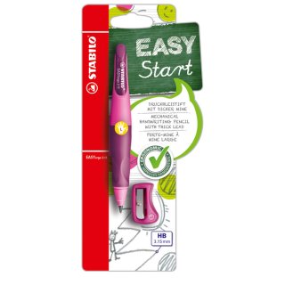 Stabilo Druckbleistift EASYergo 3.15 + Spitzer, Linkshänder, pink/lila