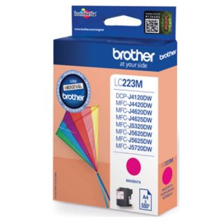 Brother LC-223M Tintenpatrone magenta, 550 Seiten ISO/IEC 24711, Inhalt 5,9 ml für DCP-J 4120 DW/MFC-J 4420 DW/4425 DW/4620 DW/4625 DW/5320 DW/5620 DW