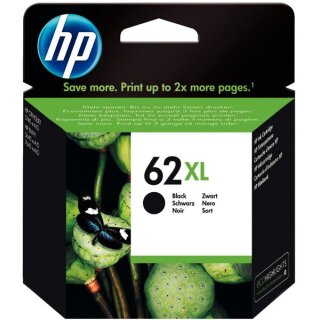 HP 62XL Tintenpatrone Schwarz, ca. 600 Seiten - Original