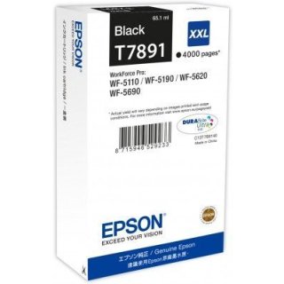Epson T7891 Tintenpatrone schwarz XXL, 4.000 Seiten, Inhalt 65,1 ml