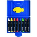 Wachsmalstifte Pelikan 666 / 8WL, 8 dicke, runde Stifte,...