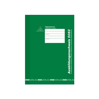 Ausbildungsnachweis (Heft), für wöchentliche/monatliche Eintragung, DIN A4, 56 Seiten