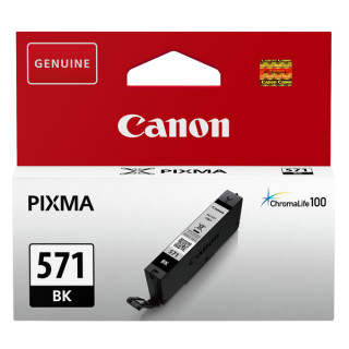 Canon 571 BK Tintenpatrone schwarz, 1.795 Seiten ISO/IEC 24711, Inhalt 7 ml