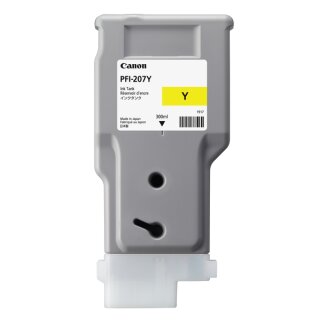 Canon PFI-207Y Tintenpatrone Gelb, 300 ml - Original