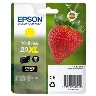 Epson 29XL Tintenpatrone gelb Inhalt: 6,4 ml, ca. 450 Seiten