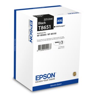 Epson T865140 Tintenpatrone Schwarz, 221 ml - Original