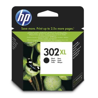 HP 302XL Tintenpatrone schwarz High-Capacity, 480 Seiten  8.5ml