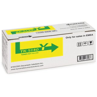 Kyocera TK-5140Y Toner Gelb, ca. 5.000 Seiten - Original