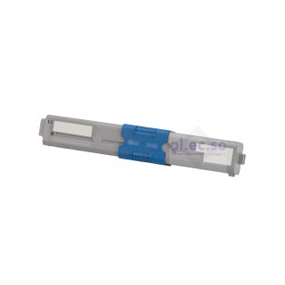 Alecso Toner kompatibel zu Oki 44973535, Cyan