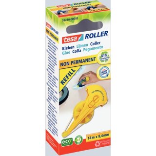 Kleberoller-Nachfüllkassette tesa ecoLogo wiederablösbar, 14 m x 8,4 mm