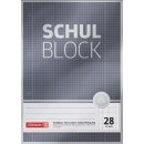 Brunnen Premium-Schulblock A4 kariert Lin.28, 50 Blatt,...
