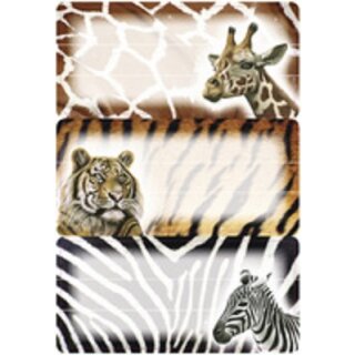 Buchetiketten Afrikanische Tiere HERMA 76 x 35 mm, 9 Stück