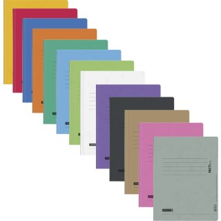 Brunnen Schnellhefter FACT!plus aus 375g/m² hochwertiger Pressspankarton VE = 14 St. farbig sortiert