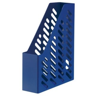 Stehsammler Klassik, DIN A4+, blau, Fassungsvermögen: 70 mm, Polystyrol, Griffloch