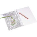 BRUNNEN Collegeblock A4 liniert Lineatur 27, 80 Blatt, 90 g/m², Garten