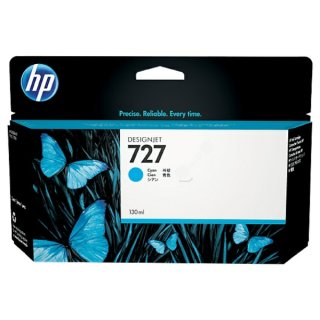 HP 727 Tintenpatrone cyan, Inhalt 300 ml