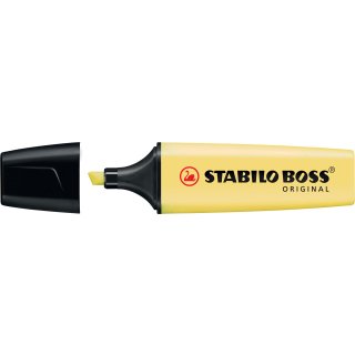 Textmarker Stabilo Boss Original 2-5mm Pastel pudriges gelb