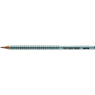 Bleistift GRIP 2001, Härtegrad: 2B, Schaftform: Dreikant, Schaftfarbe: silber