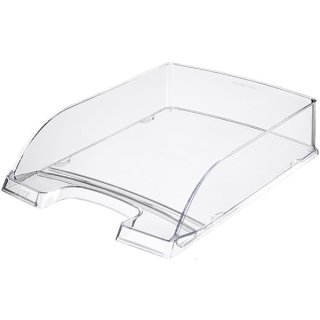 Briefkorb A4 transparent/glasklar Hochglänzende Oberfläche