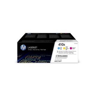 HP 410X Toner Multipack, Cyan, Magenta, Gelb, je ca. 5.000 Seiten - Original