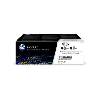 HP 410X Toner Doppelpack, Schwarz, 2 x ca. 6.500 Seiten - Original